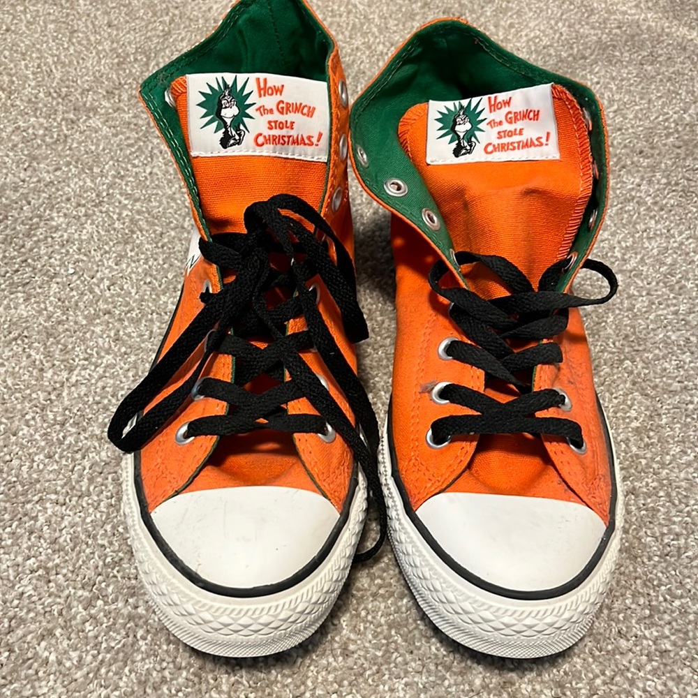 Converse men’s high top tennis shoes by Dr. Seuss